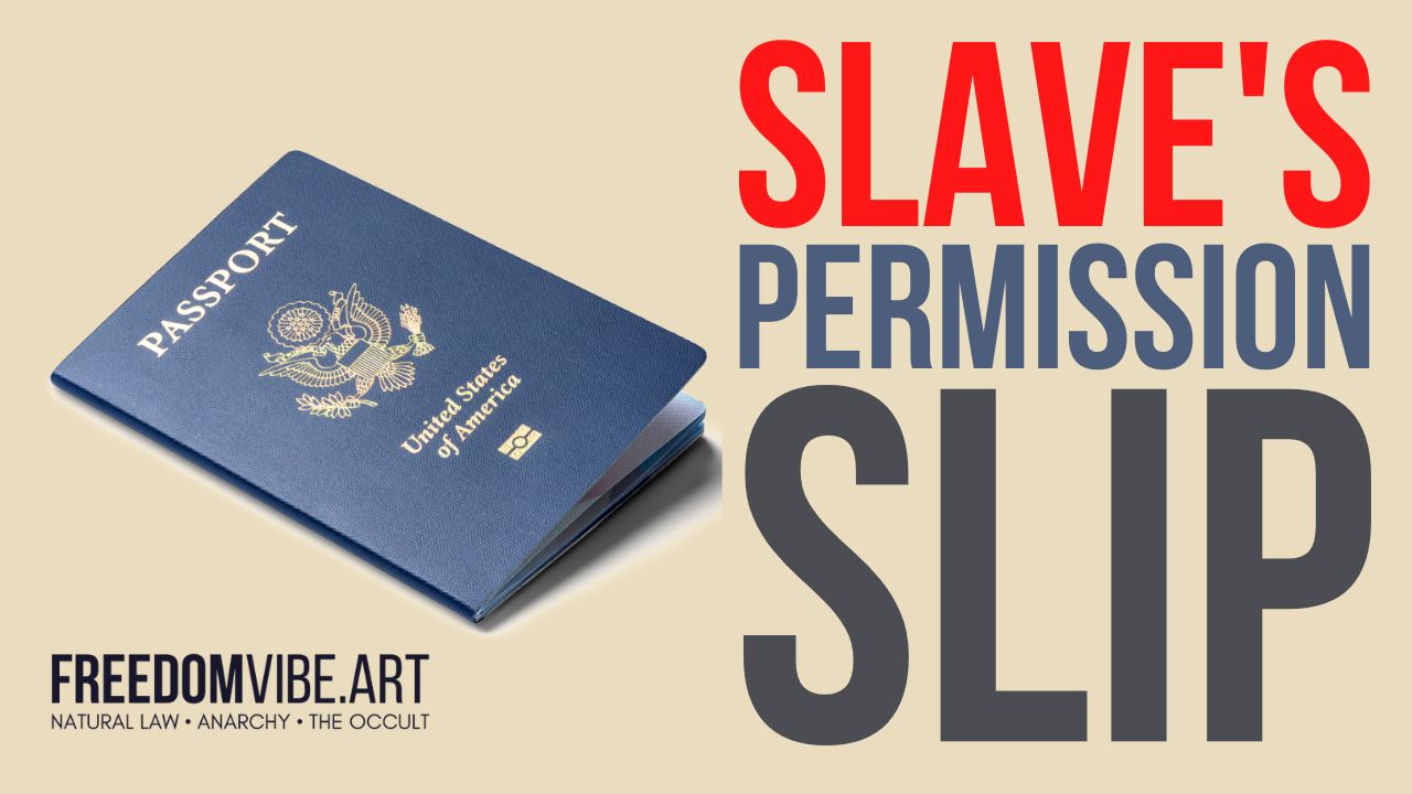 Passports - A Slave's Permission Slip To Travel - FreedomVibe.art